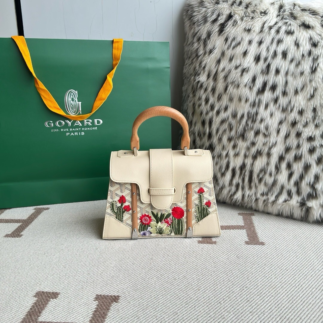 Goyard Saïgon Structured Mini bag with cactus embroidery
