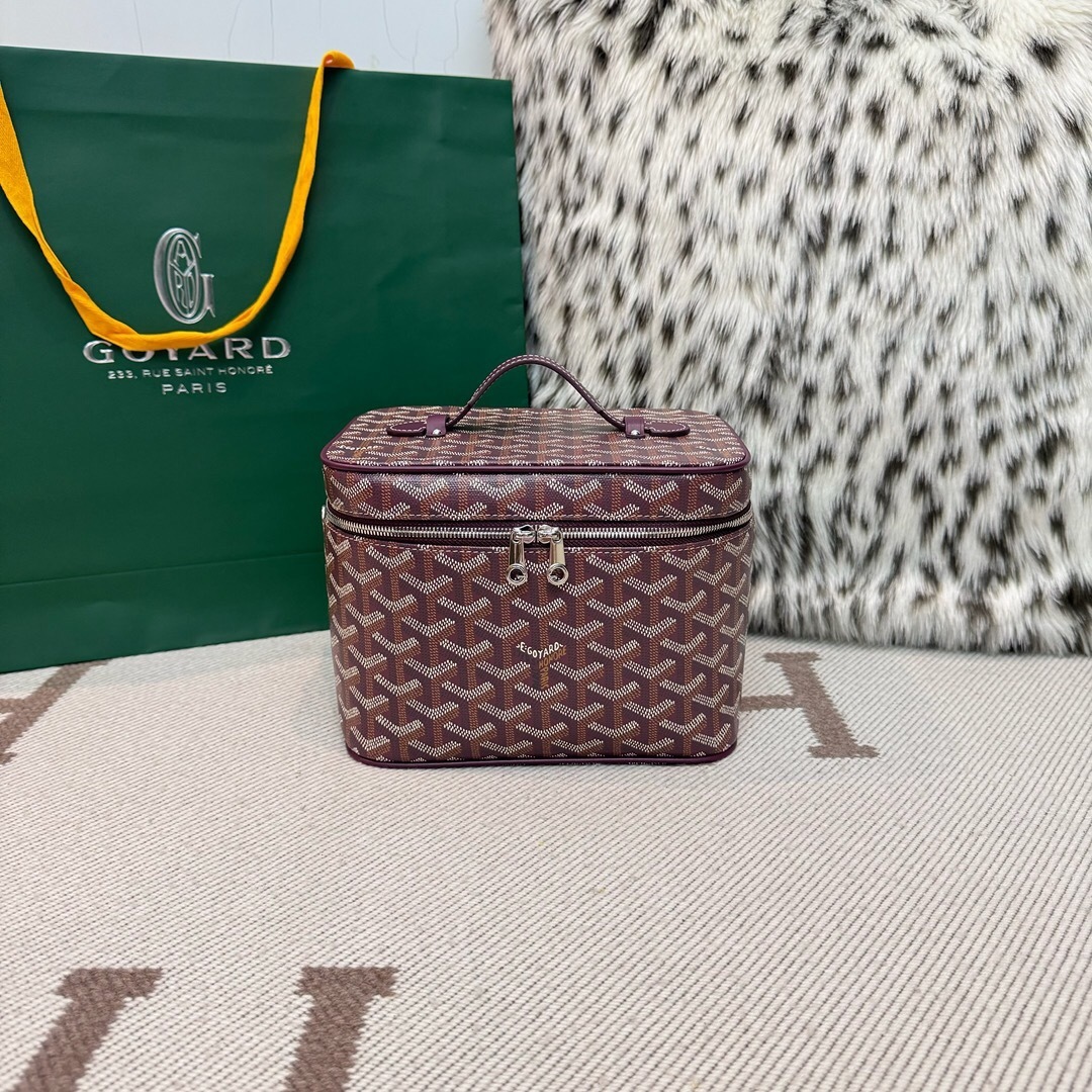 Goyard Muse Vanity Case Goyardine Canvas & Cervon Calfskin