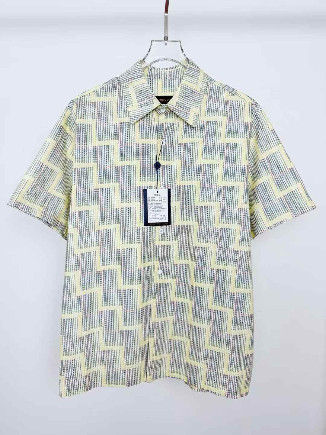 LV Graphic Printed Short-Sleeved Shirt