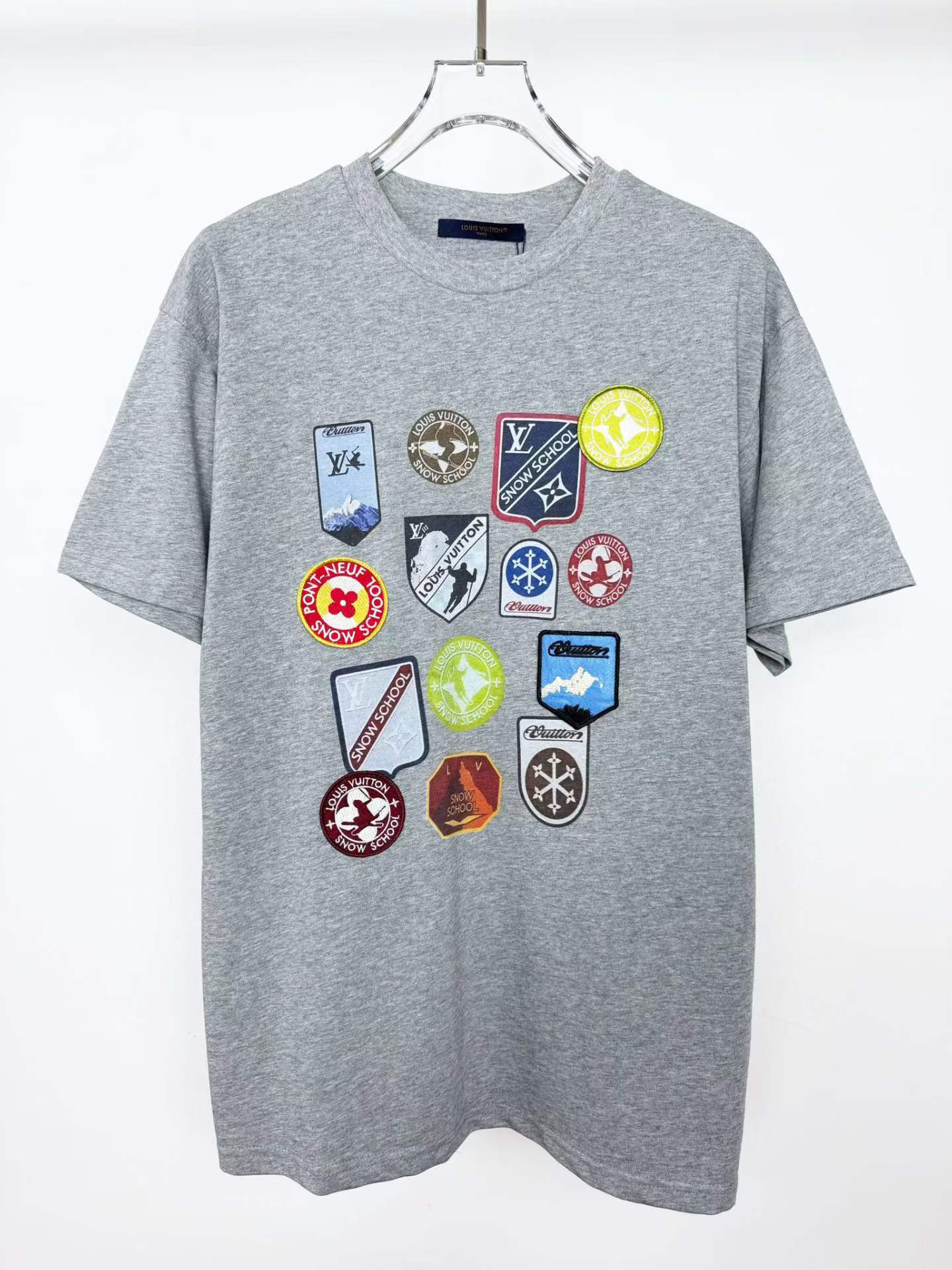 LV Signature Patches T-shirt in gray