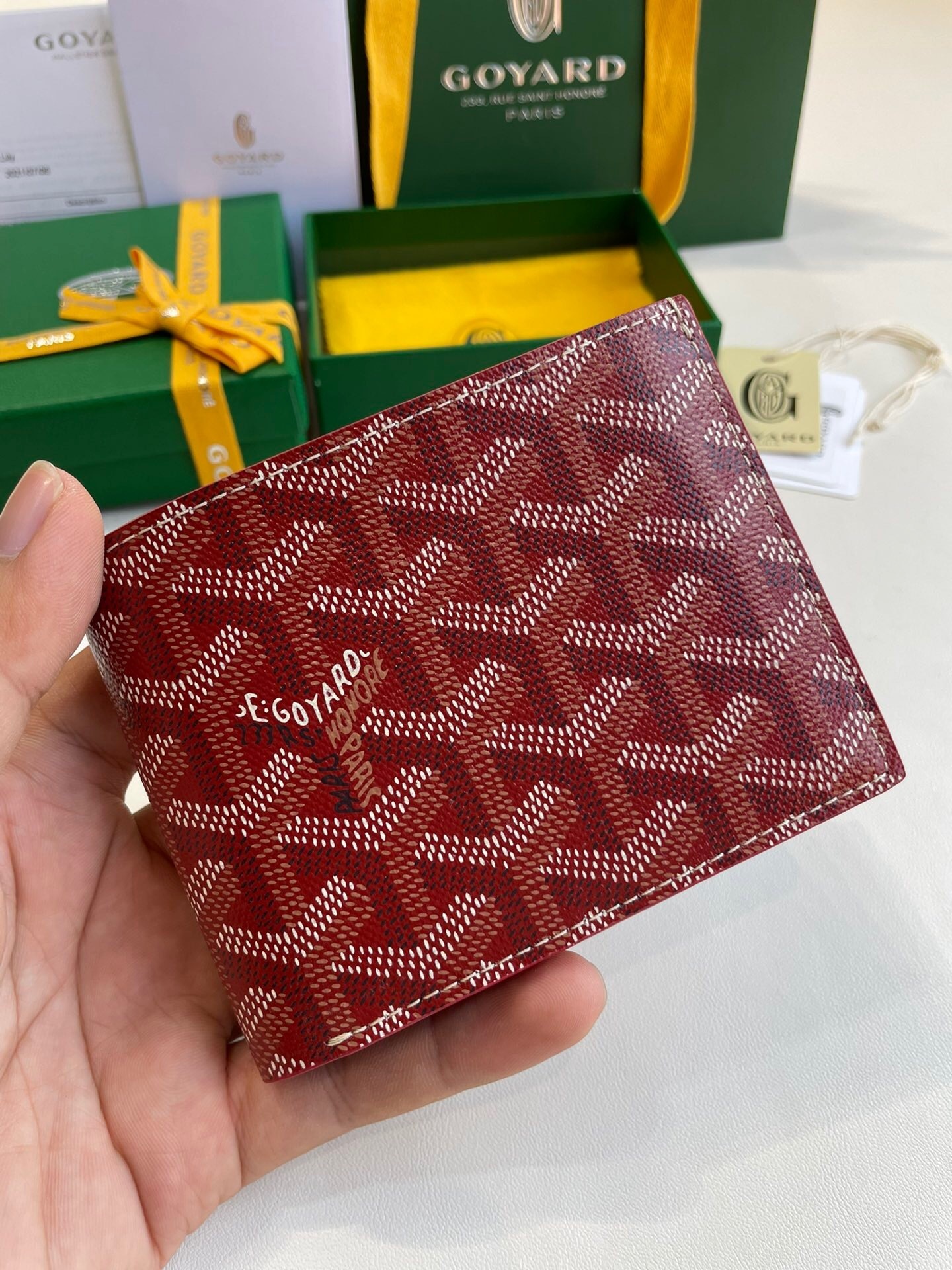 Goyard Victoire wallet Burgundy