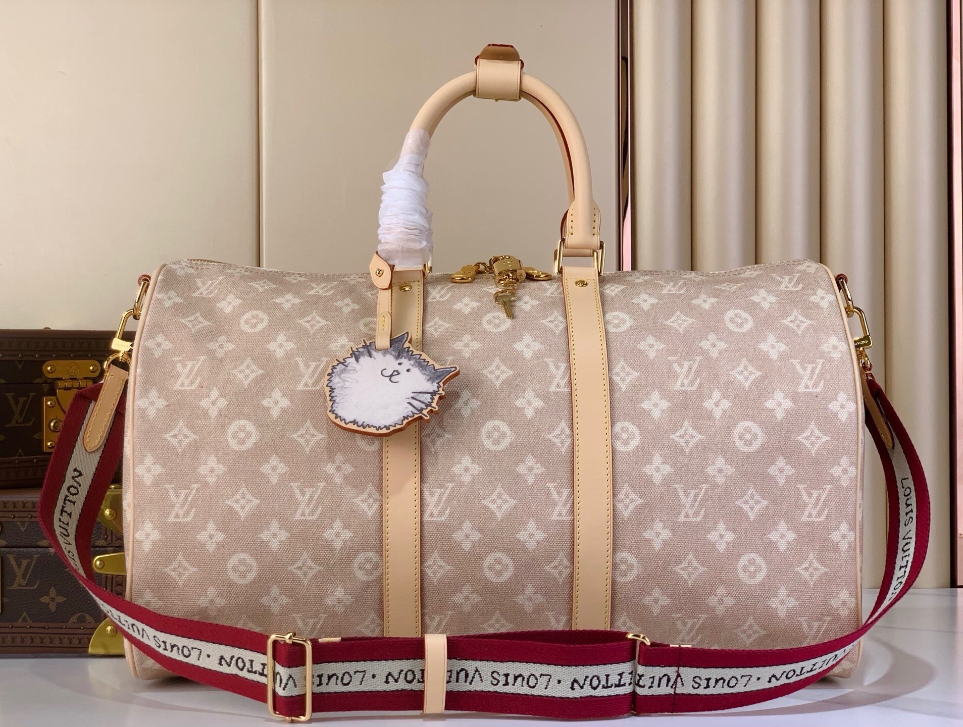 LV Bandoulière bag from the "Travel With" collaboration with Grace Coddington