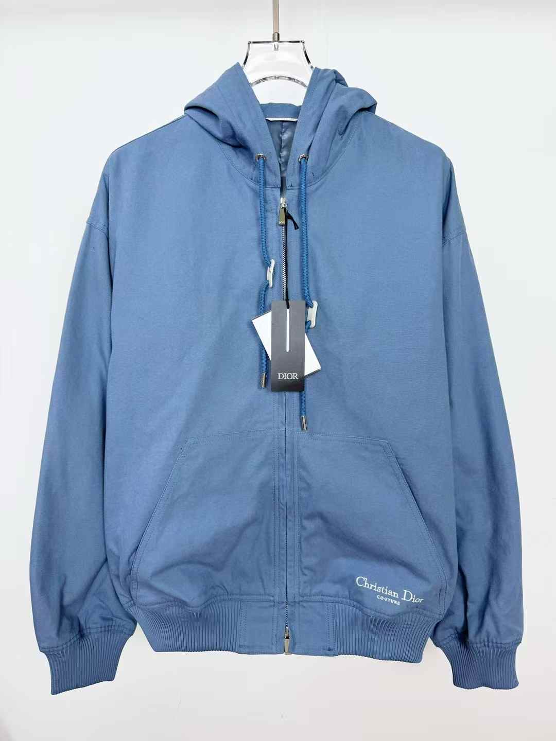 Dior Homme Zip Up Long Sleeved Jacket in blue