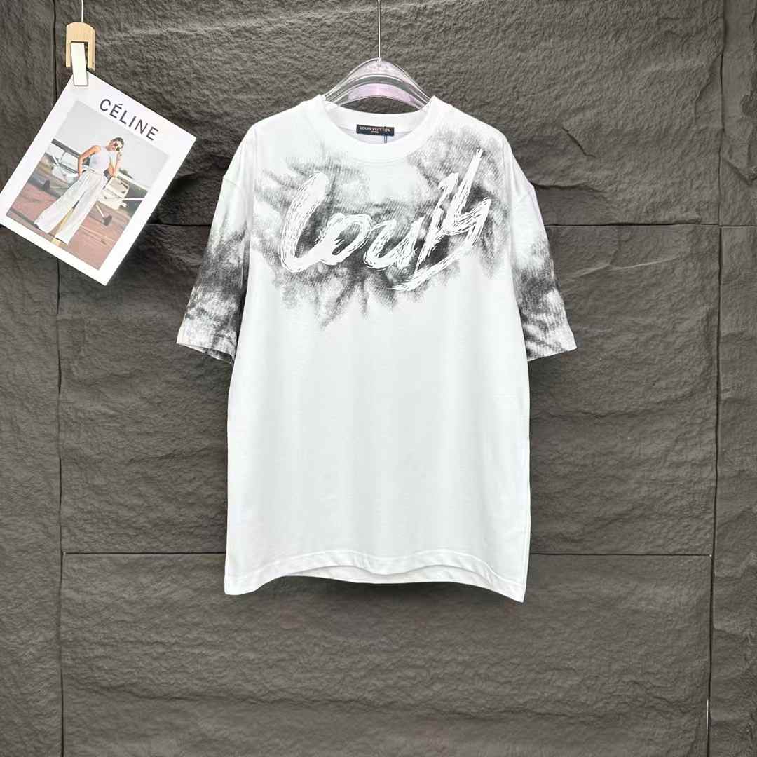 LV T-shirt with a graphic logo print