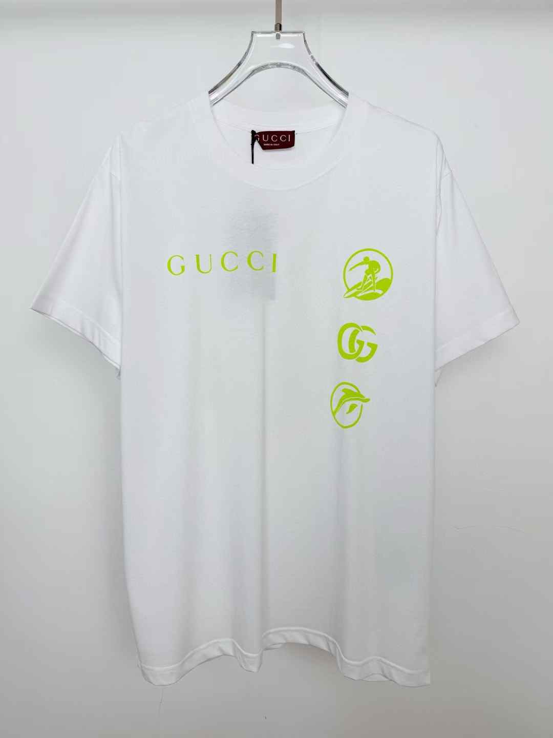 Gucci T-shirt with neon yellow graphics