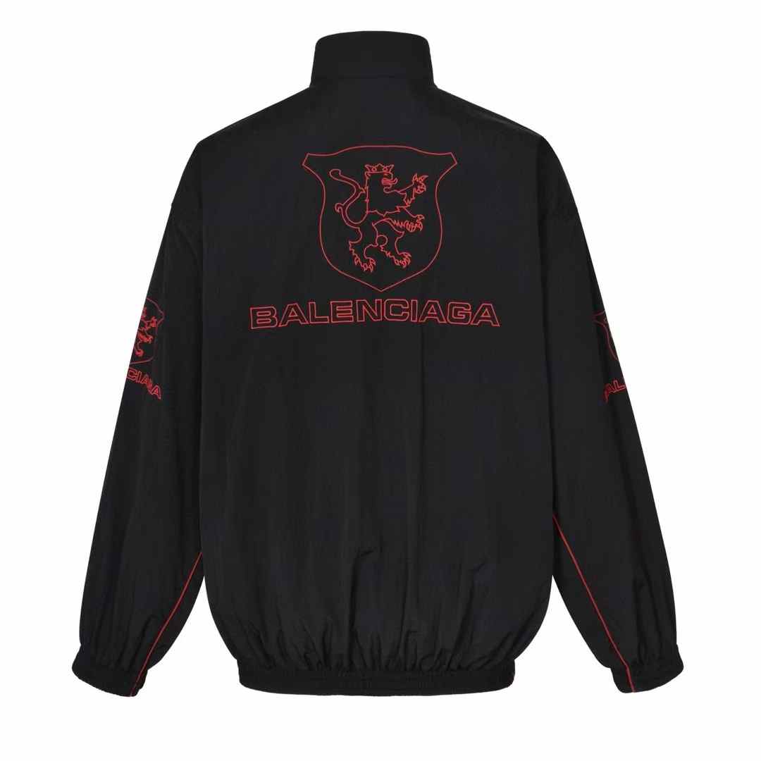 Balenciaga Black Lion Club Varsity Bomber Jacket