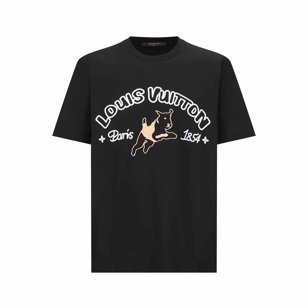 LV x Tyler The Creator Black Dog T-shirt