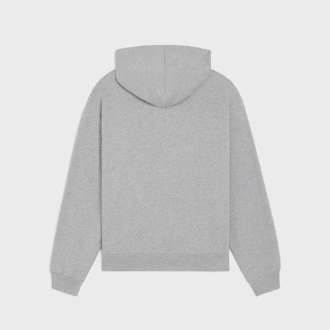 Celine Loose Zipped Hoodie in Cotton Fleece