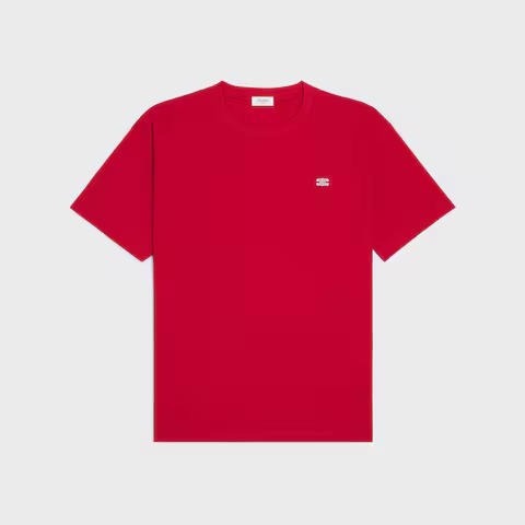 Celine Triomphe Loose T-Shirt in cotton jersey