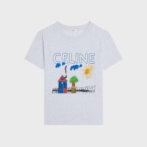 Celine Loose T-Shirt in Cotton Jersey