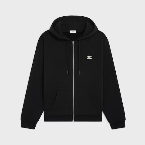 Celine Triomphe zip-up hoodie