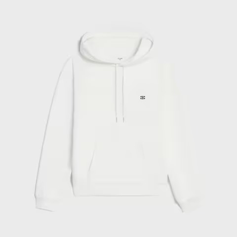 Celine Triomphe loose hoodie in cotton fleece