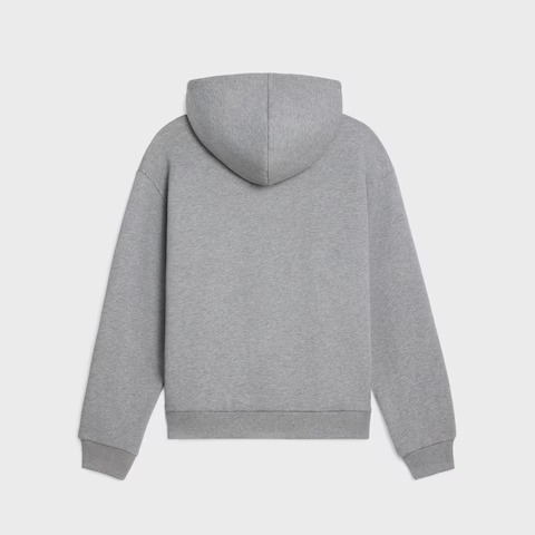 CELINE Loose Hoodie in Cotton Fleece