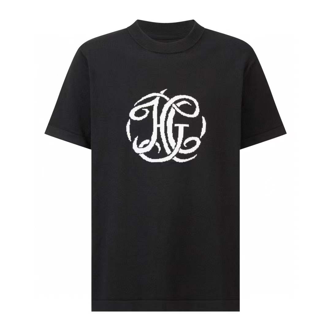 Givenchy Black 'HG' Embroidery T-shirt