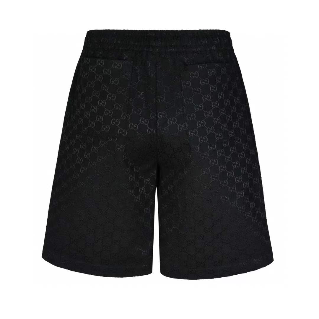 Gucci Printed Jersey Basketball Shorts in black