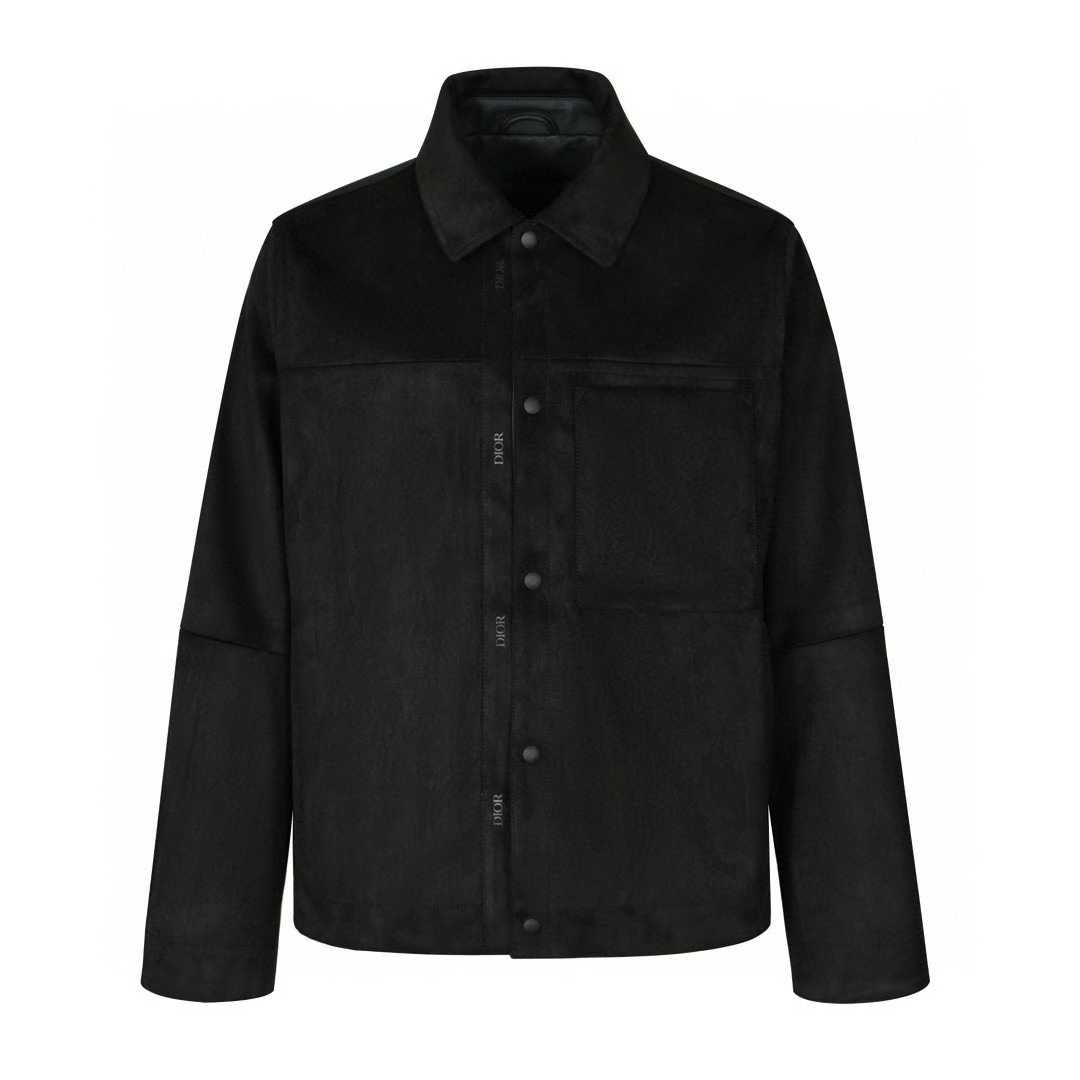 Dior black suede lambskin jacket