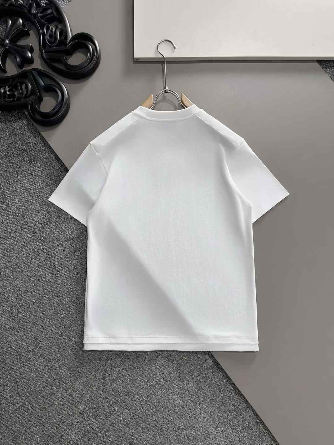Prada stretch cotton T-shirt with a logo on the front