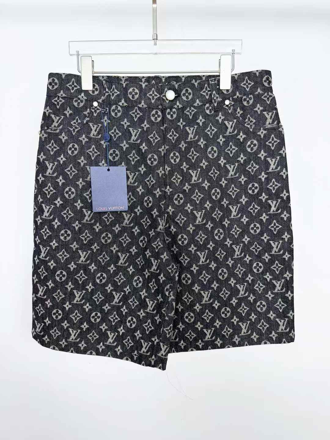 LV Monogram Denim Shorts