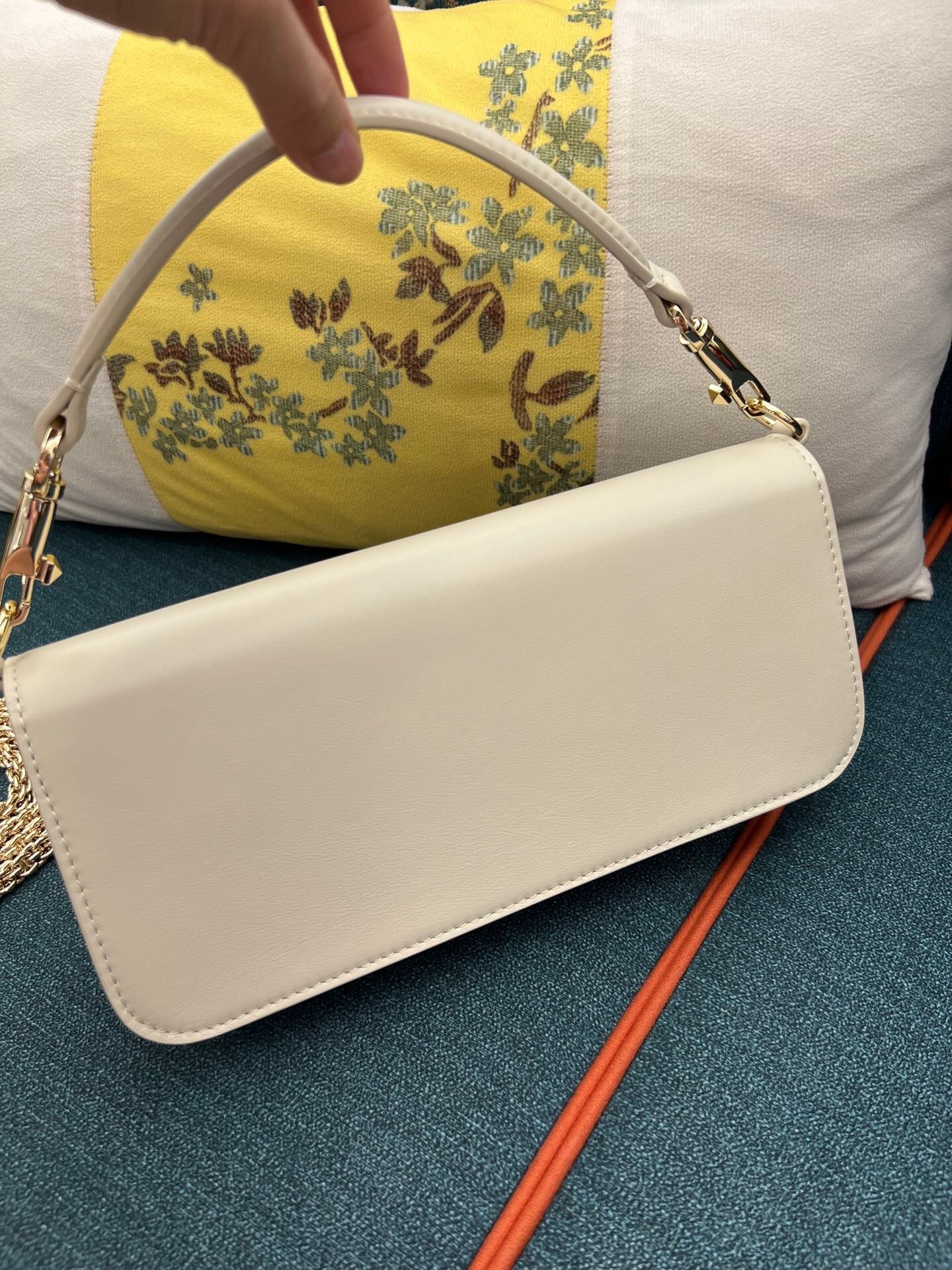 Valentino Garavani Locò small shoulder bag in calfskin leather with tone-on-tone hardware