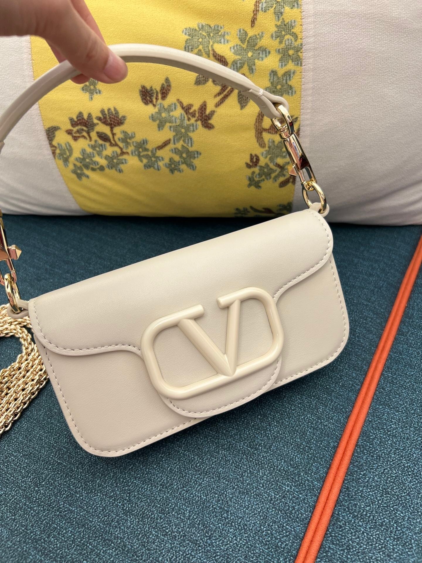 Valentino Garavani Locò small flap leather shoulder bag