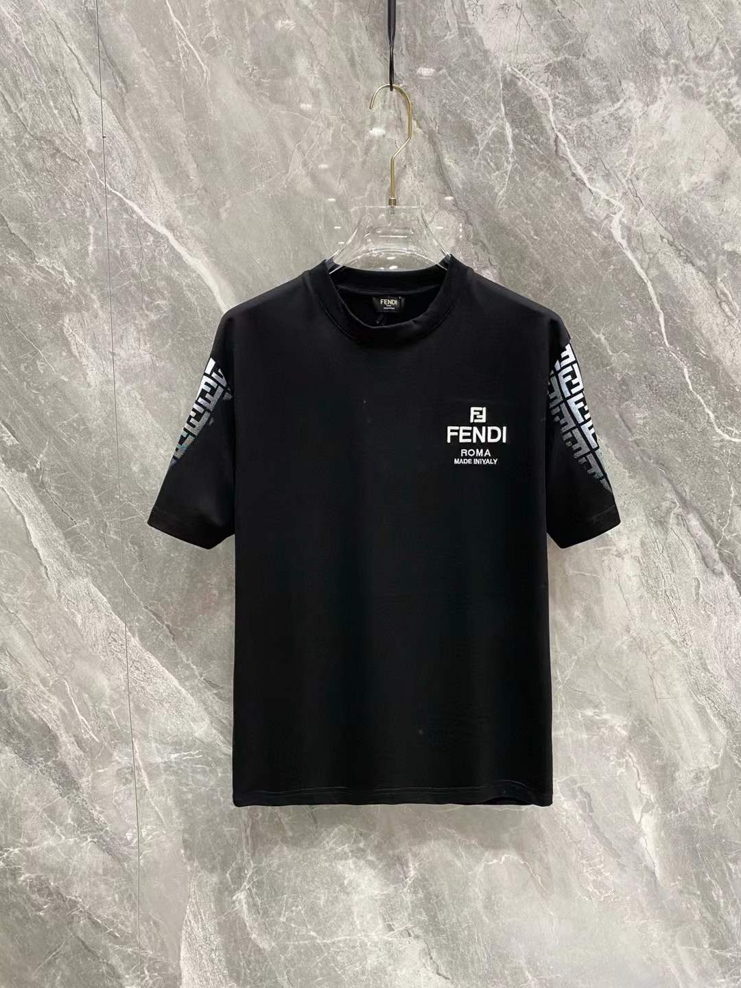 Fendi short-sleeved T-shirt black