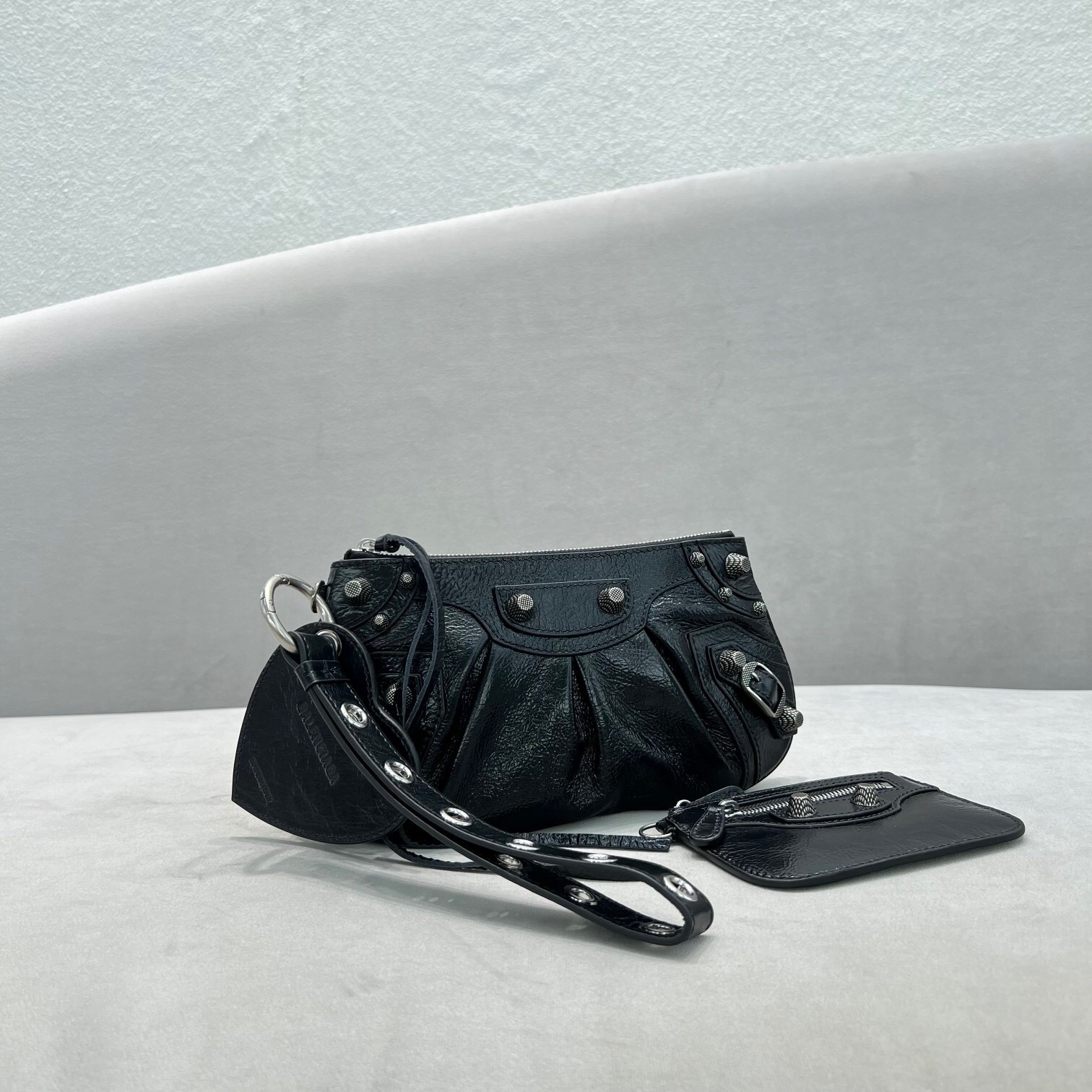 Balenciaga Le Cagole Mini bag in black leather