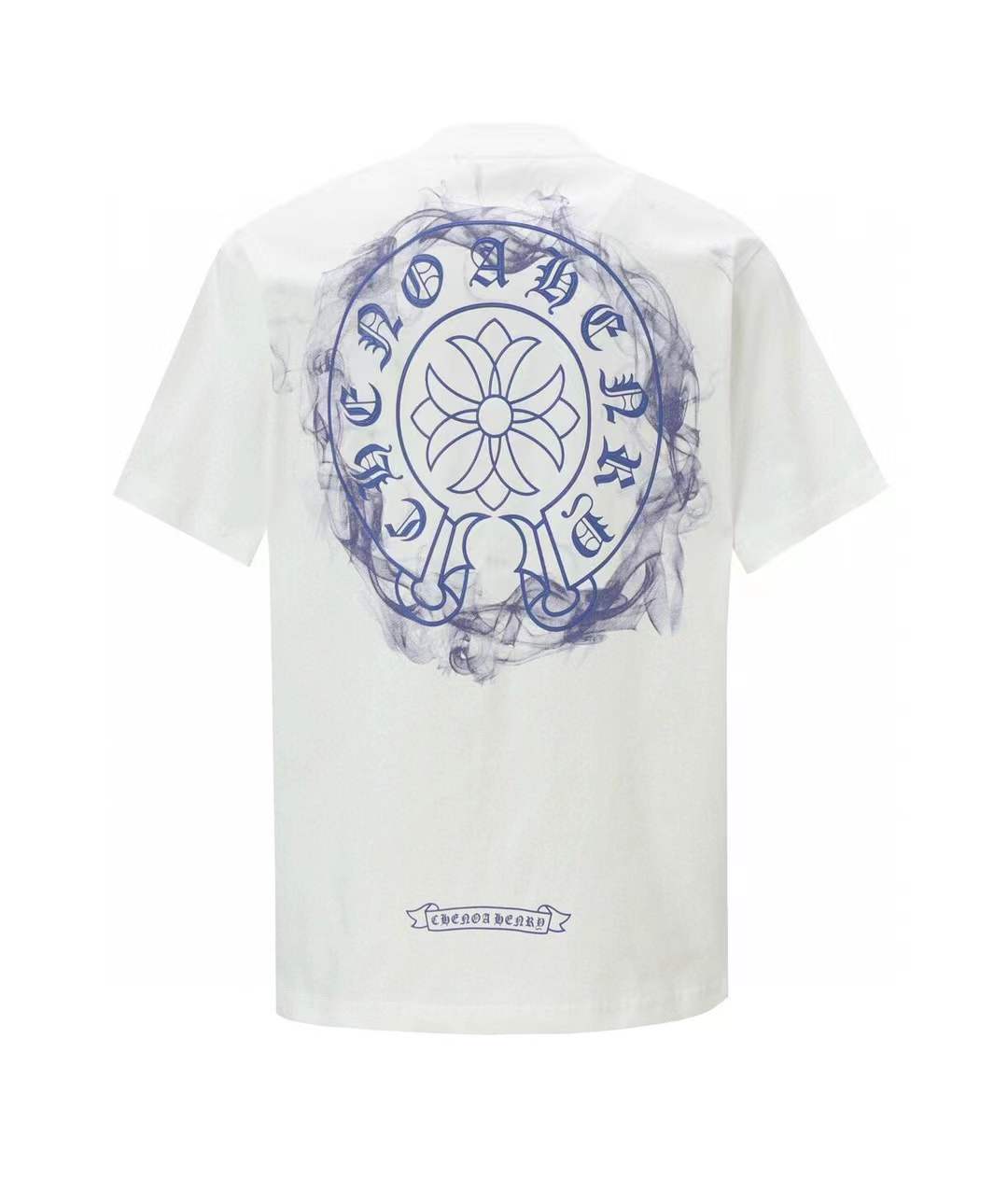 chrome hearts Collegiate Crest T-Shirt in white cotton.