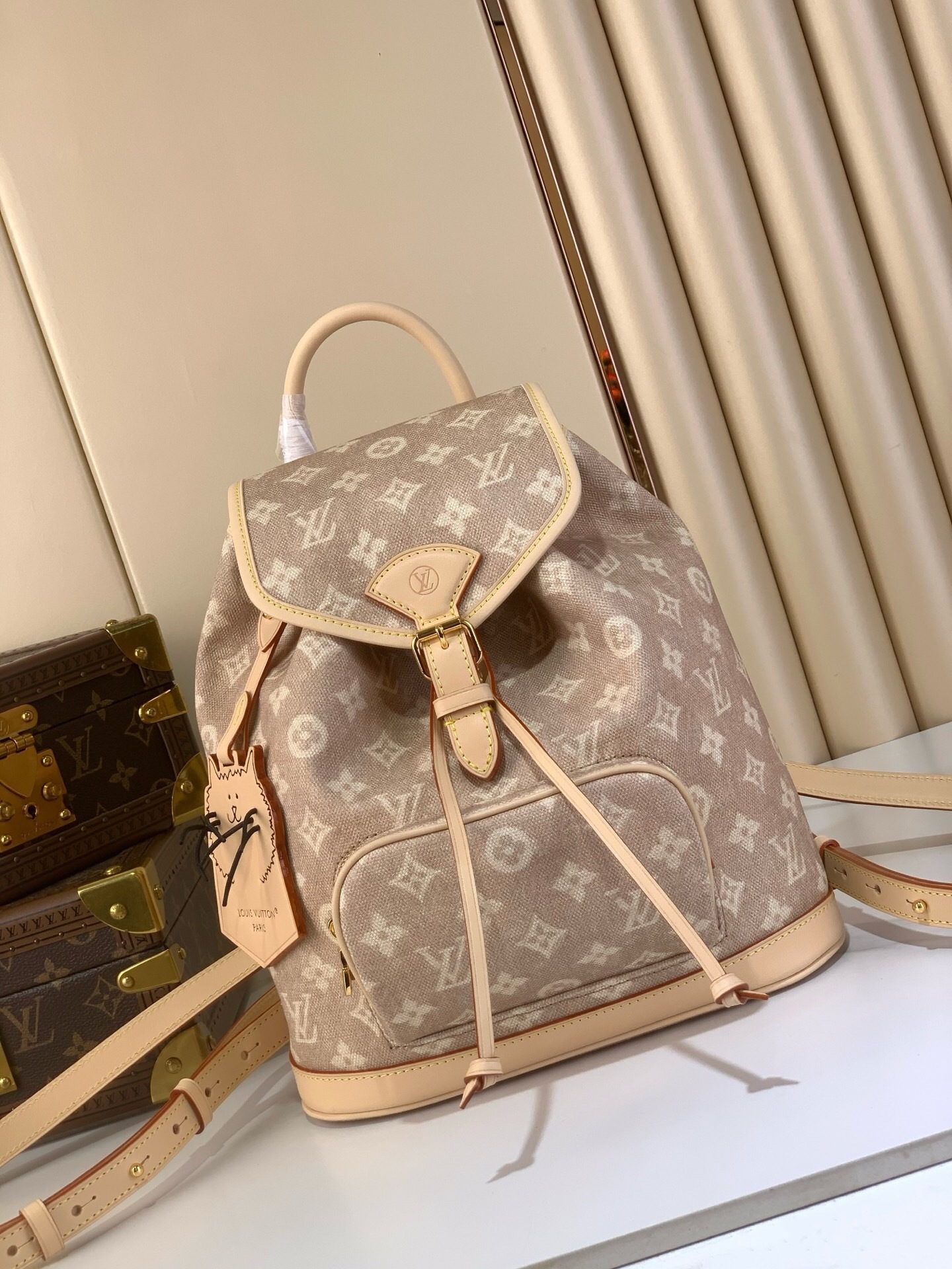 LV Montsouris backpack monogram pattern