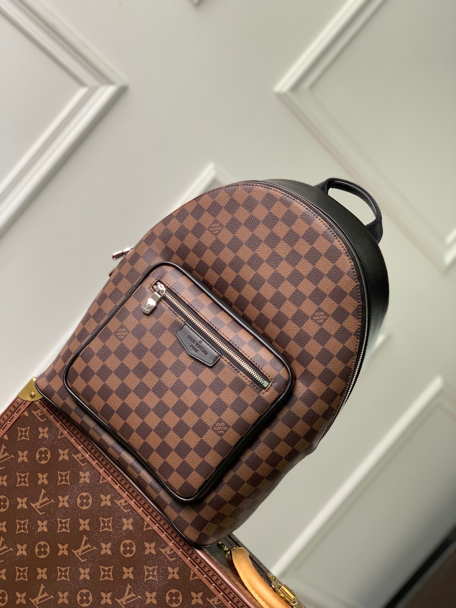 LV Josh backpack in Damier Ebene canvas