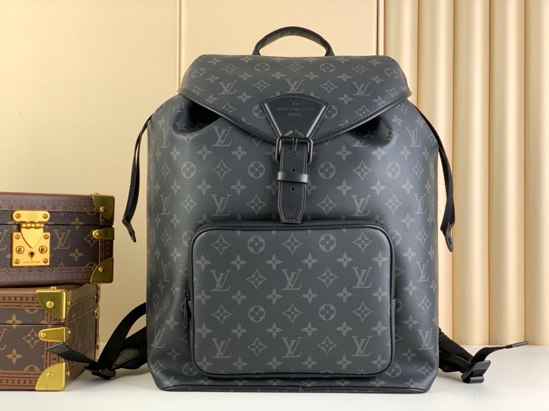LV Montsouris Backpack in Monogram Eclipse canvas