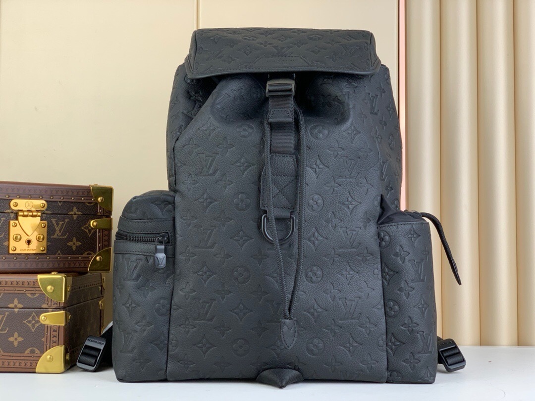LV Discovery Backpack in Monogram Shadow leather