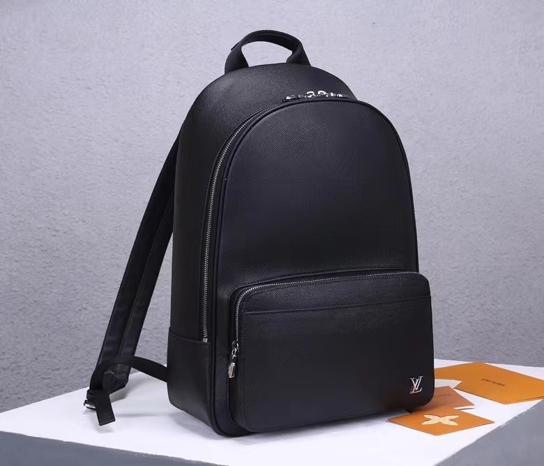 LV Alex backpack in black Taiga leather