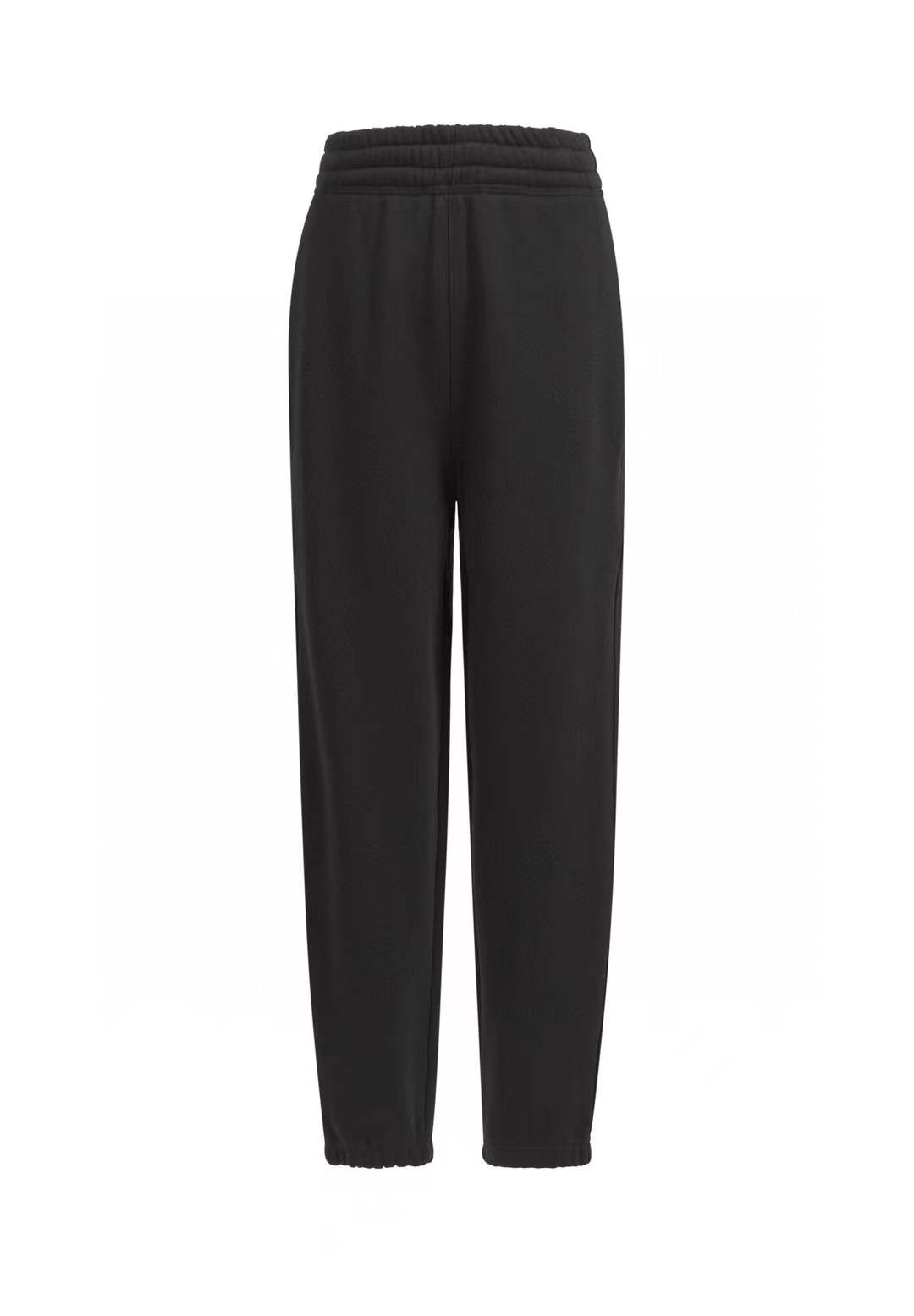 Burberry Check Label Cotton Jogging Pants in black