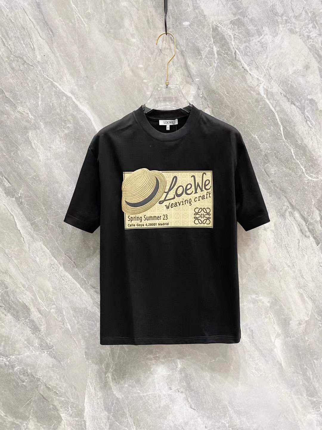 Loewe Anagram cotton jersey T-shirt with a graphic print.