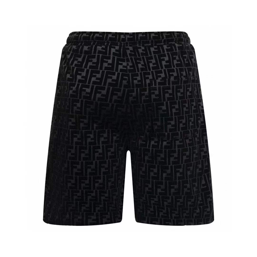 Fendi shorts all-over FF logo pattern.