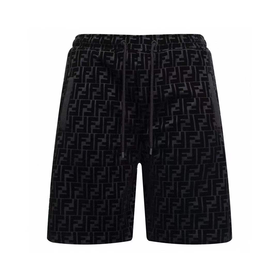Fendi shorts all-over FF logo pattern.