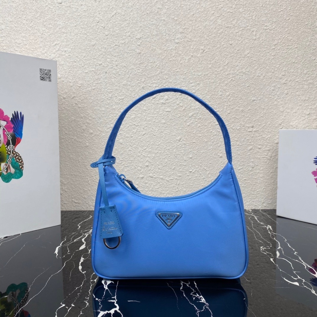 Prada Re-Edition 2000 mini bag in blue Re-Nylon material