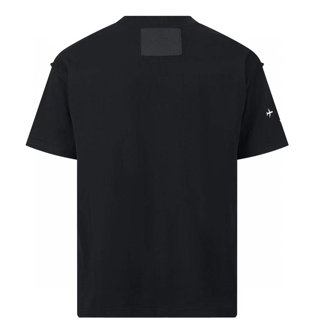 LV 2054 Planes Black T-Shirt with a creative, bold design