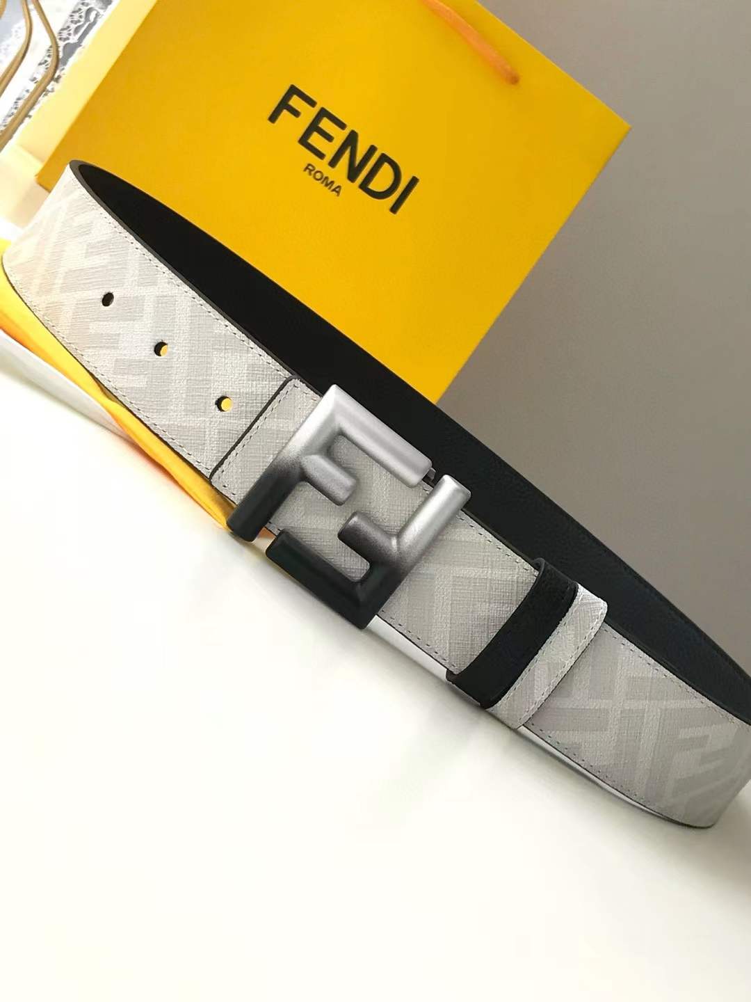 Fendi belt signature FF logo pattern
