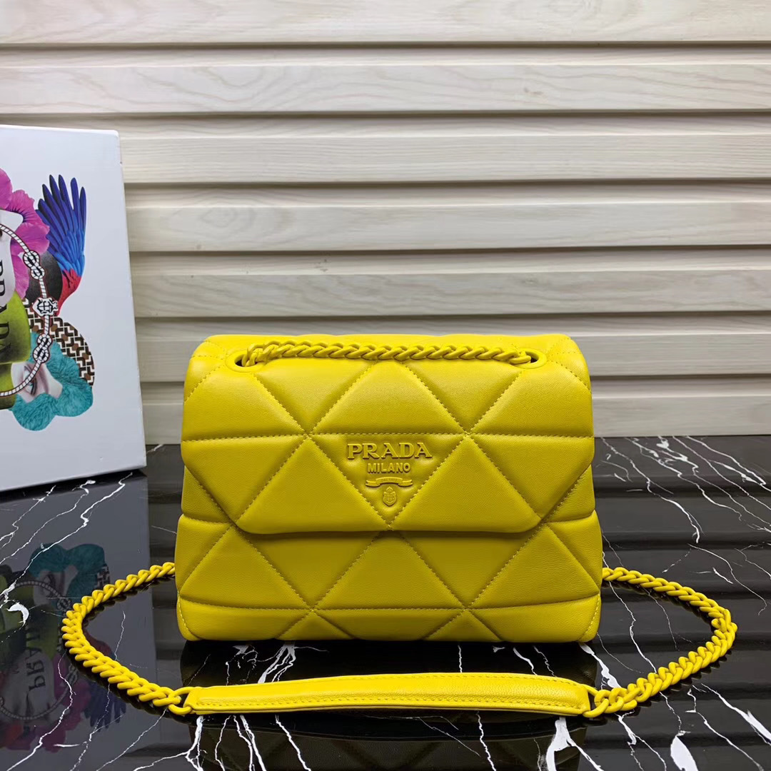 Prada Spectrum nappa leather bag in yellow