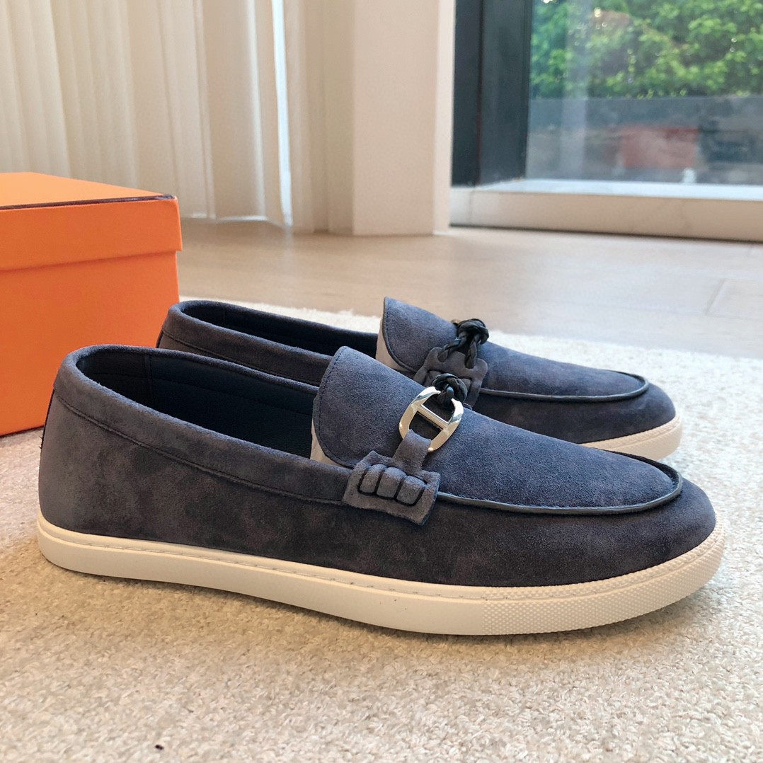 Hermès Ignacio loafer in black suede