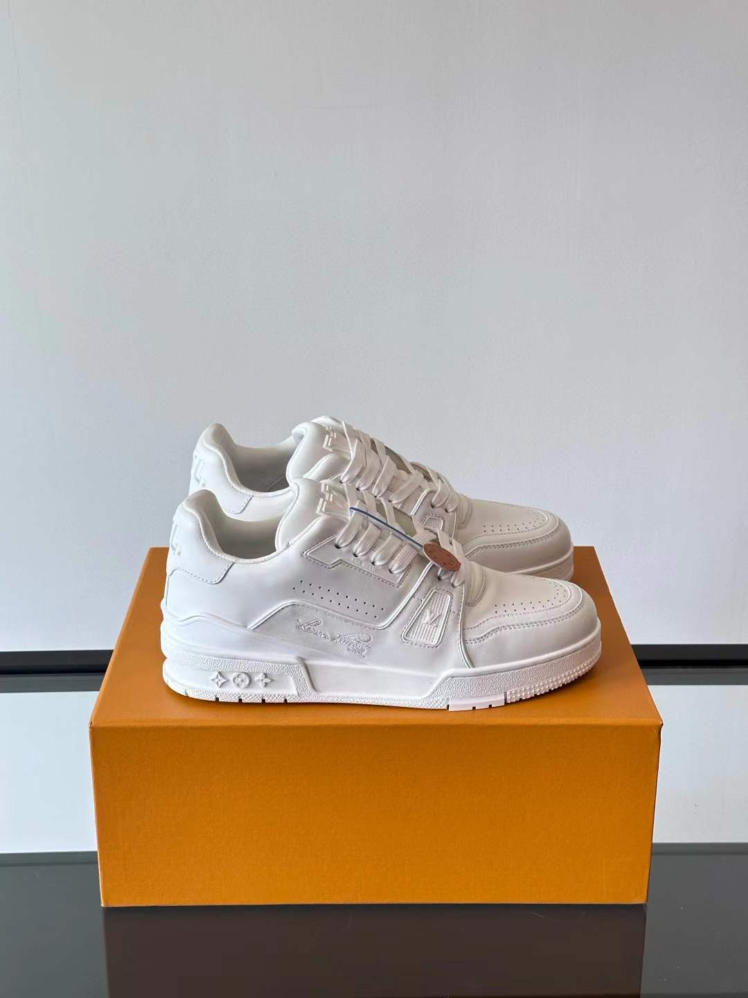 LV Trainer sneaker in calf leather