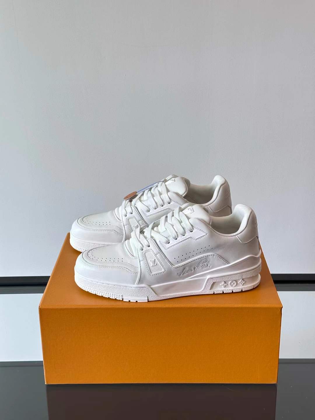 LV Trainer sneaker in calf leather