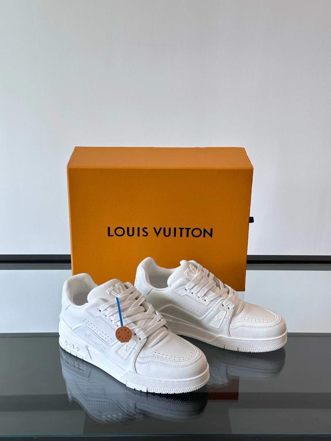 LV Trainer sneaker in calf leather