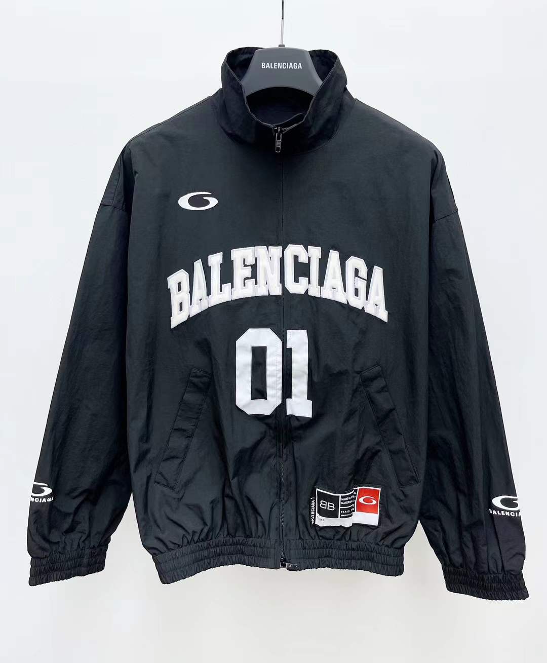 Balenciaga Basketball Series Tracksuit Jacket in black