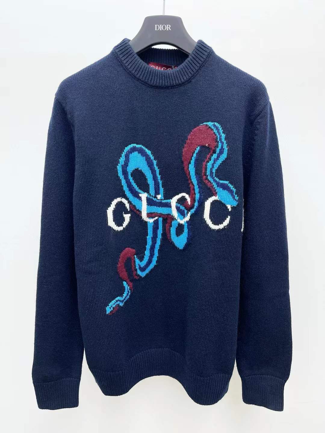 Gucci wool or wool-cashmere intarsia sweater