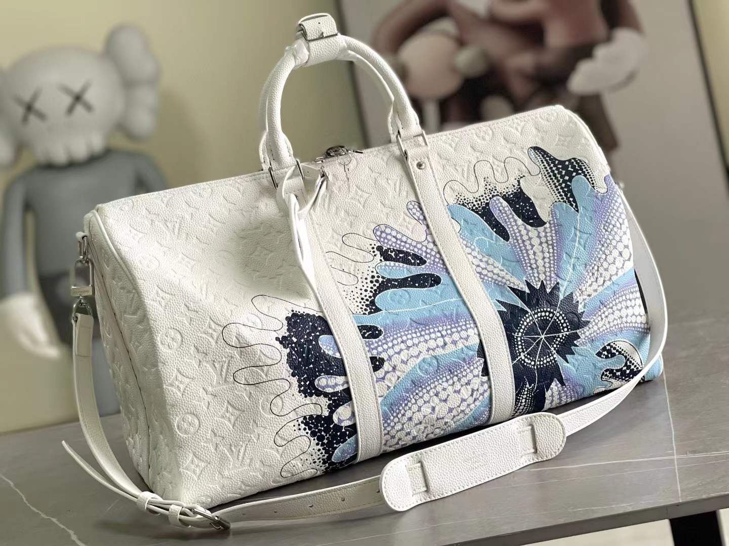 LV Keepall Bandoulière bag in the Aquagarden Monogram canvas