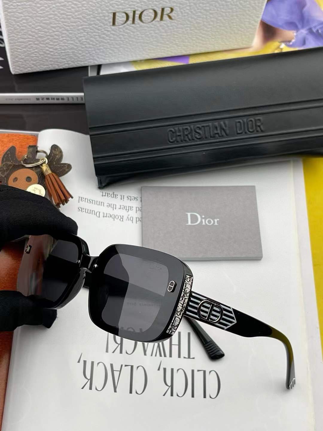 christian dior black sunglasses