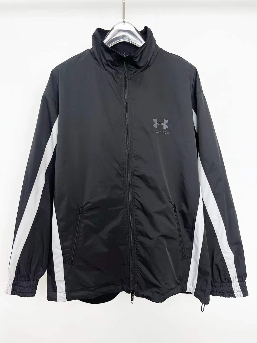 Balenciaga x Under Armour reversible tracksuit jacket in black stretch polyester