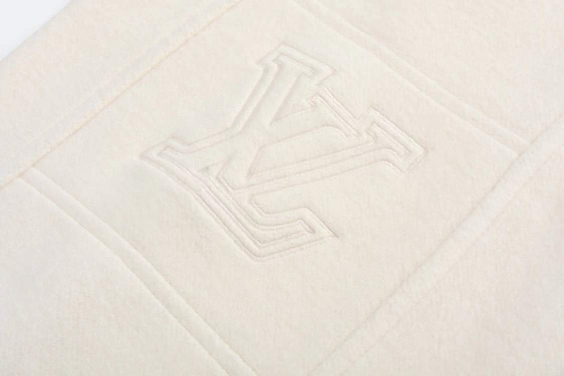 LV track Pants in Whisper White cotton-blend material